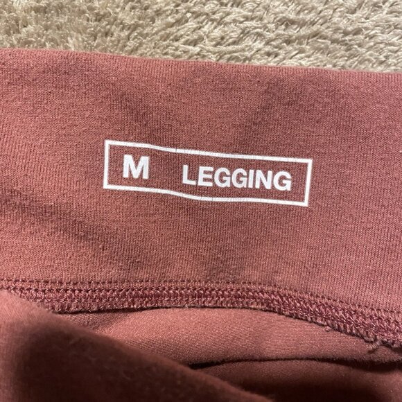 Sonoma Leggings Womens Medium Orange High Rise Full Length Soft Ankle Stretch - Picture 2 of 8